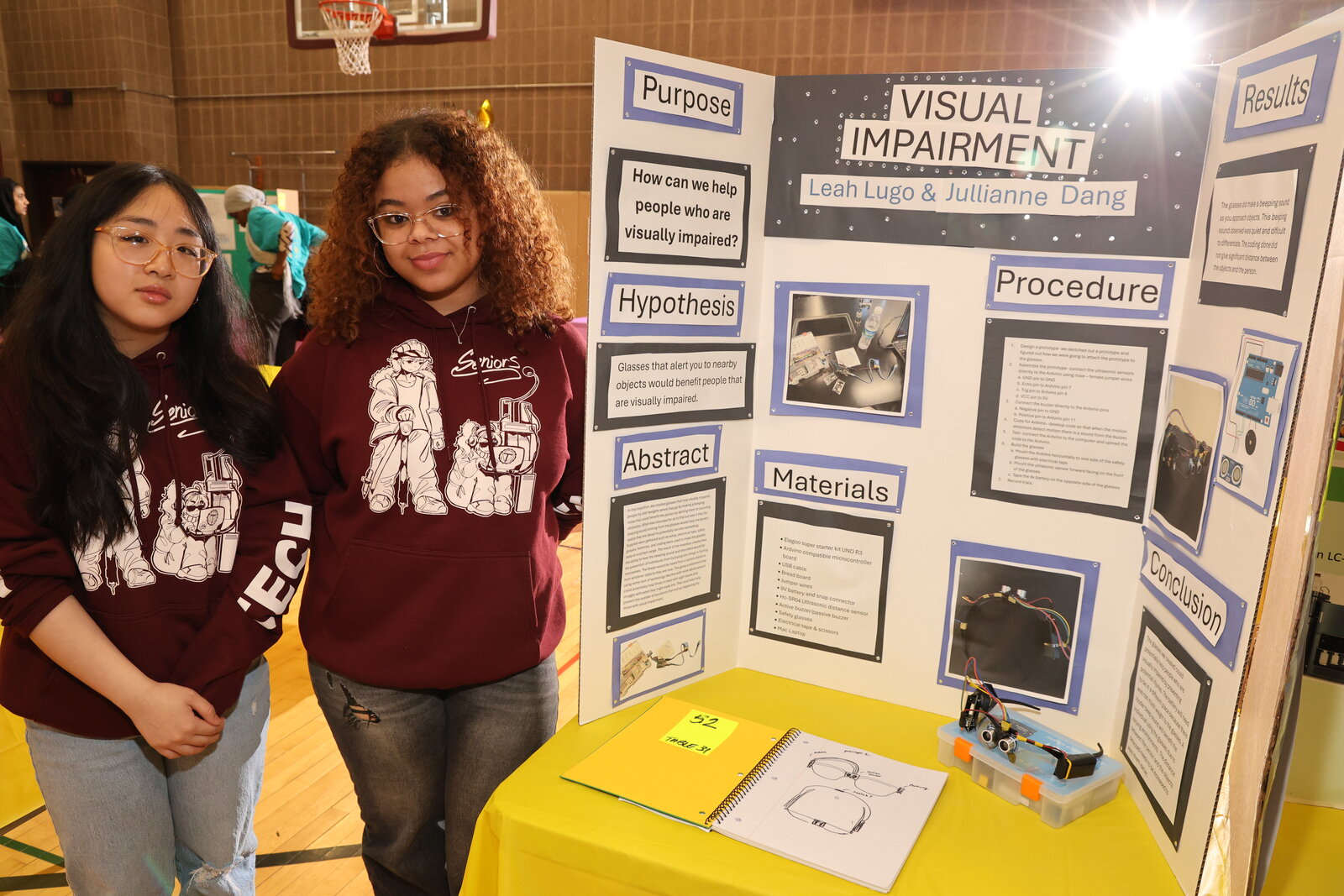 Students presenting their projects at the WHJESP S.T.E.A.M. Fair